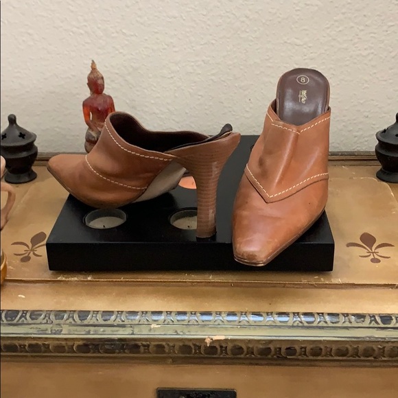 Leather upper mules - Picture 2 of 3